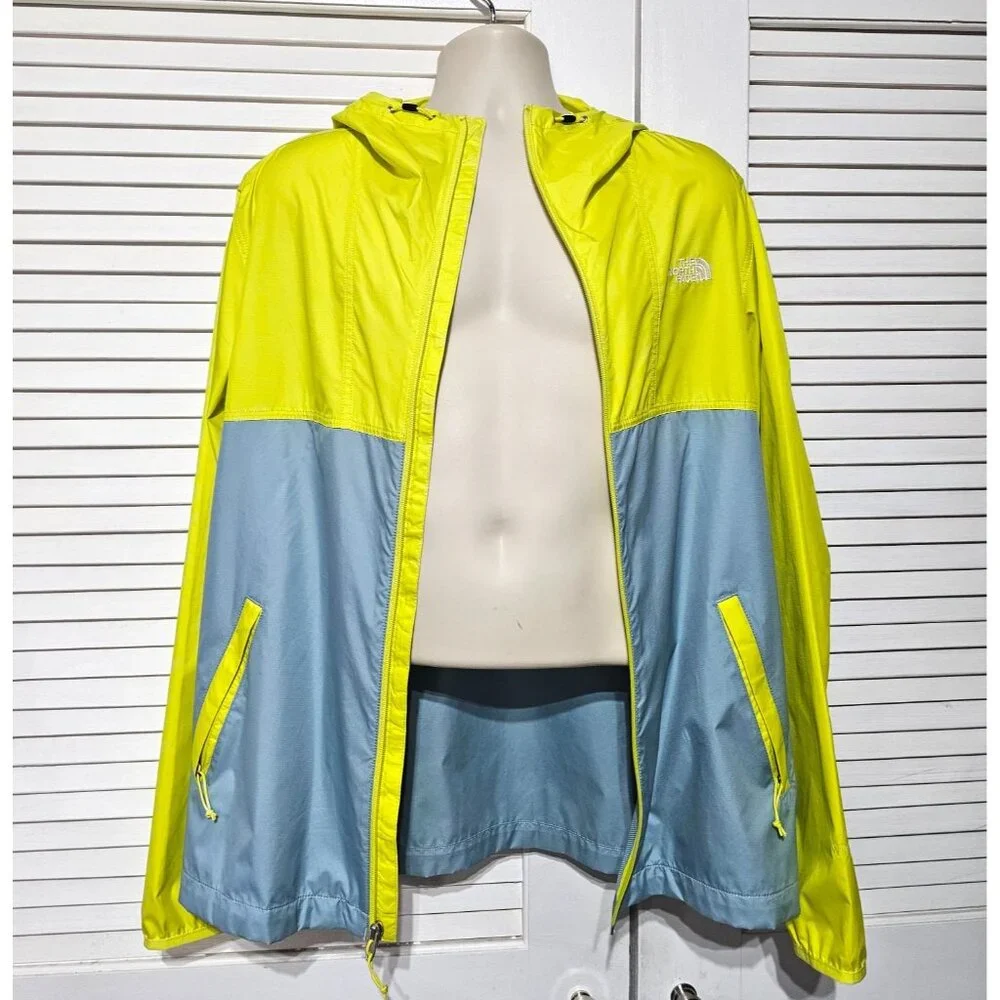 NWOT North Face Men's Cyclone 2.0 Hooded Jacket Sulphur Spring Green Size L 3161 - Picture 3 of 14